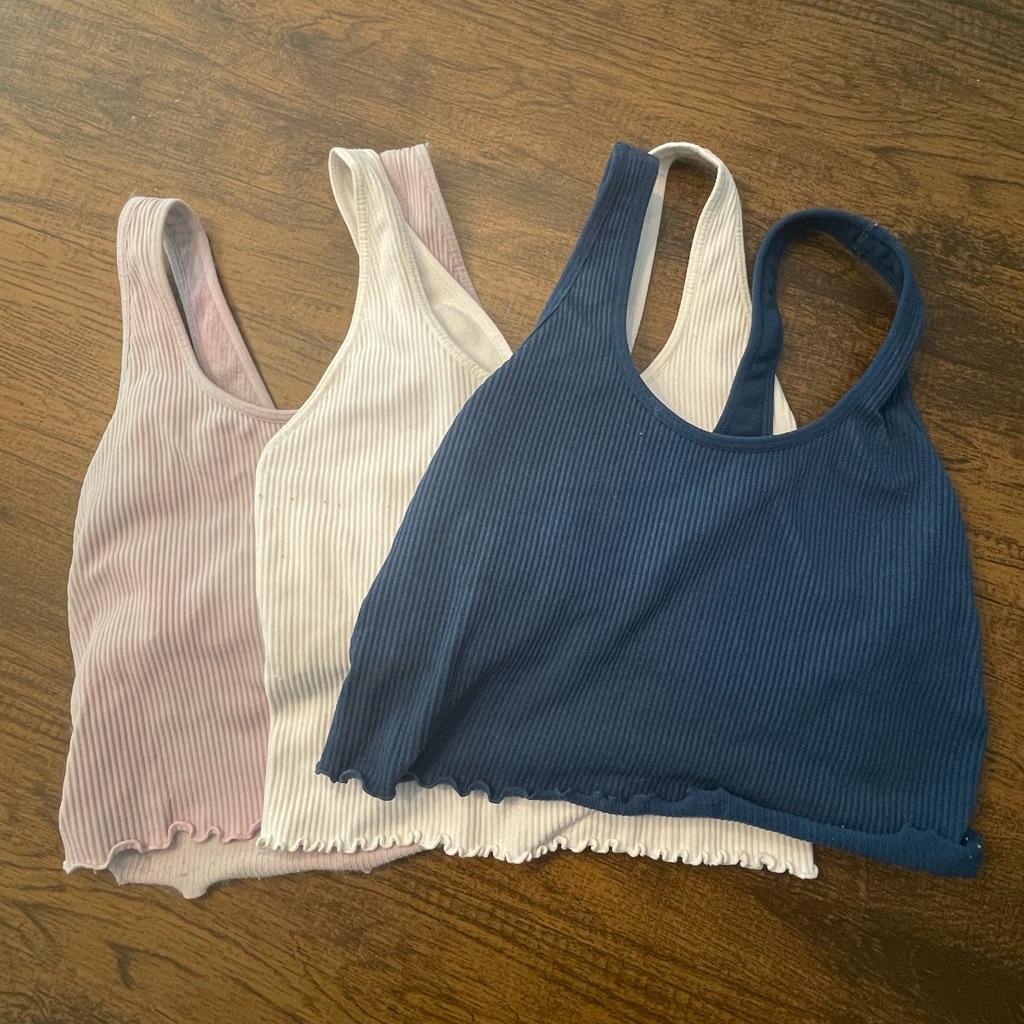 Spiritual Gangster Set Of 3 Tanks In Xs/S